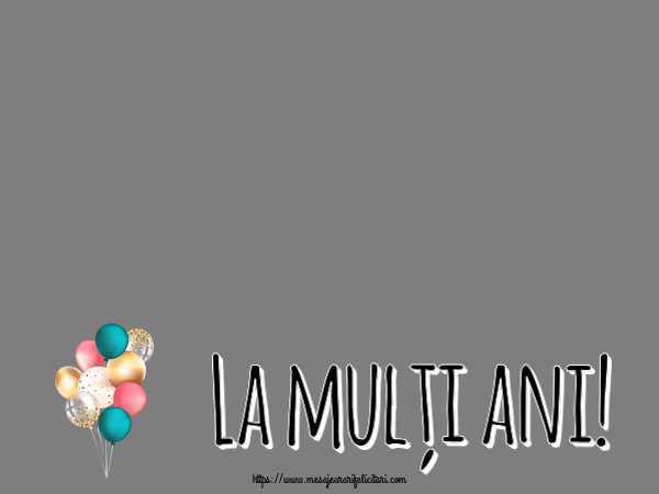Felicitari personalizate de zi de nastere - La mulți ani! - Rama foto ~ baloane colorate