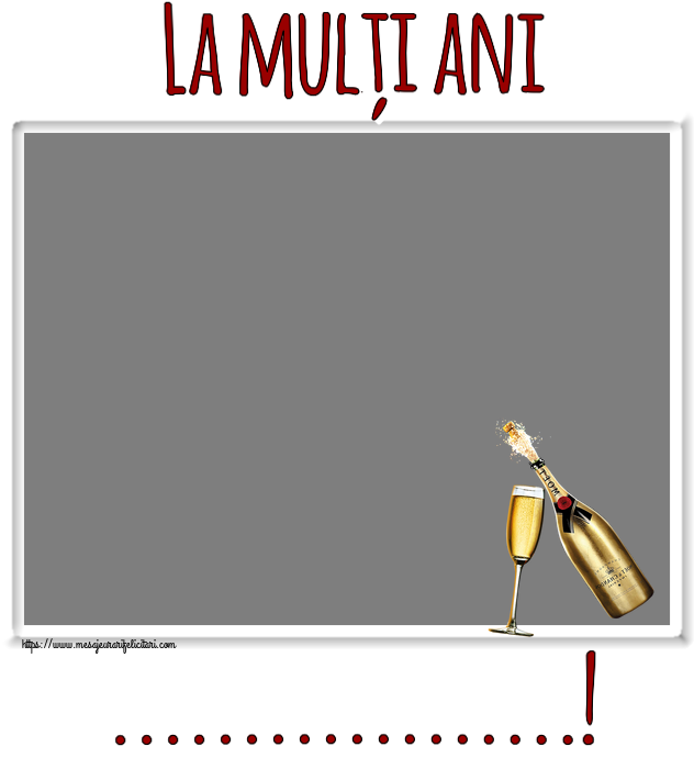 Felicitari personalizate de zi de nastere - La mulți ani ...! - Rama foto