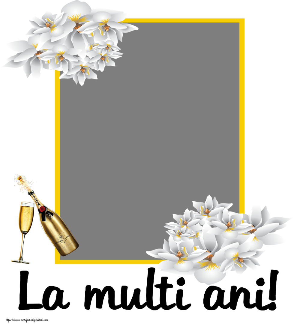 Felicitari personalizate de zi de nastere - La multi ani! - Rama foto