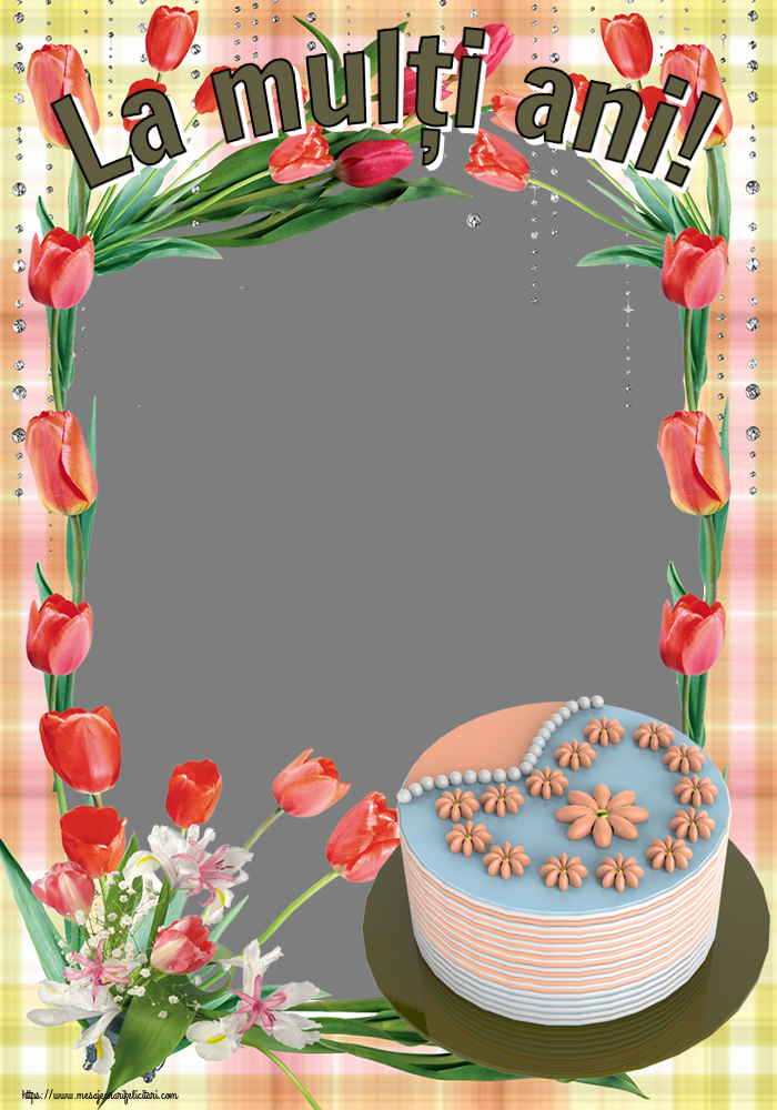 Felicitari personalizate de zi de nastere - La mulți ani! - Rama foto