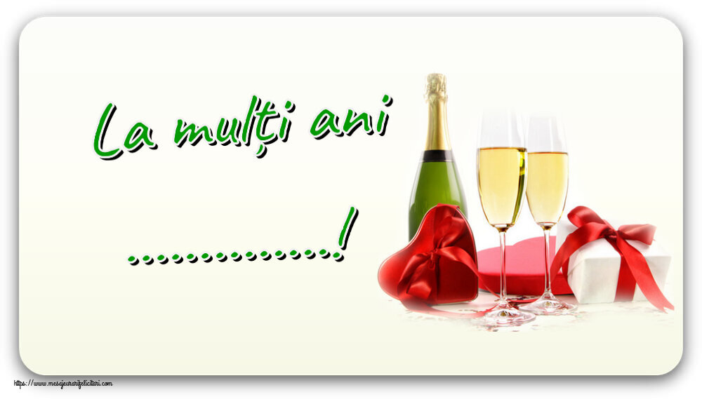 Felicitari personalizate de zi de nastere - La mulți ani ...!