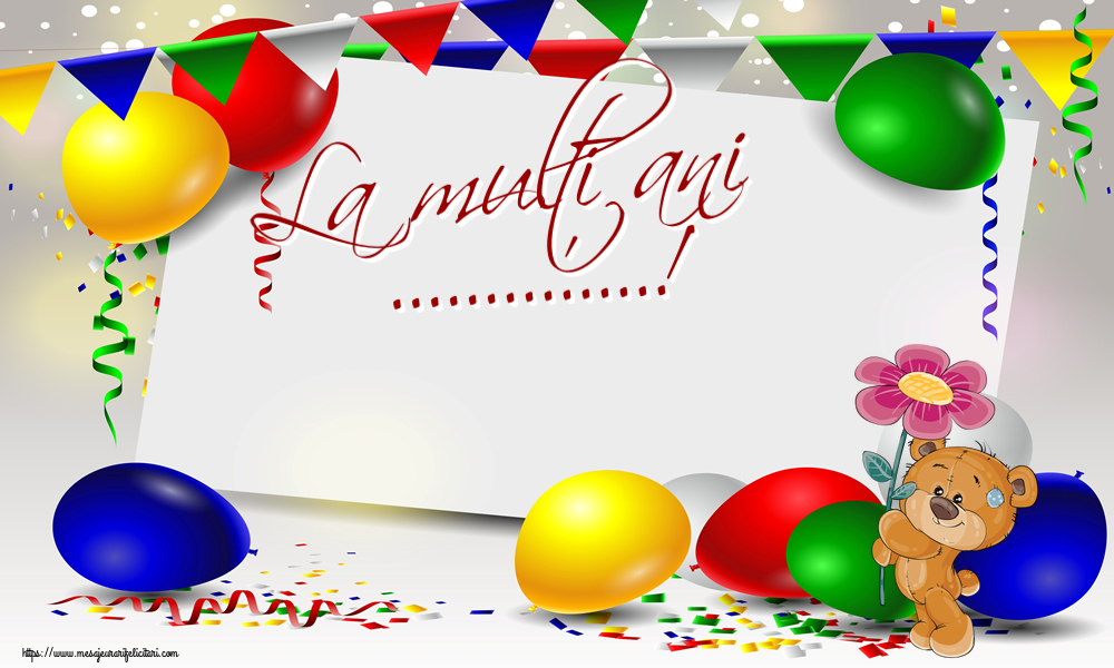 Felicitari personalizate de zi de nastere - La mulți ani ...!