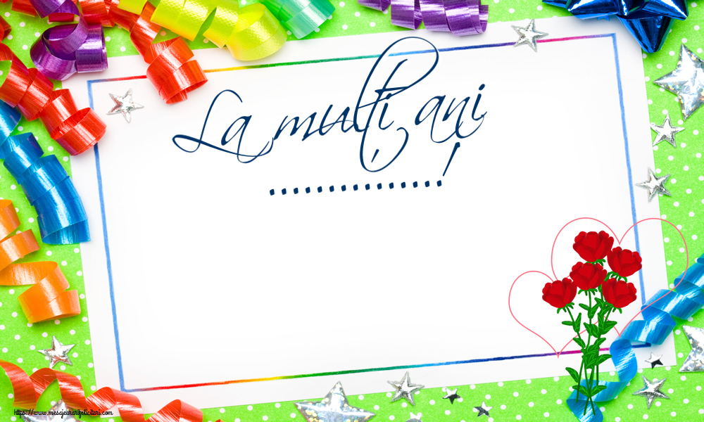 Felicitari personalizate de zi de nastere - La mulți ani ...!