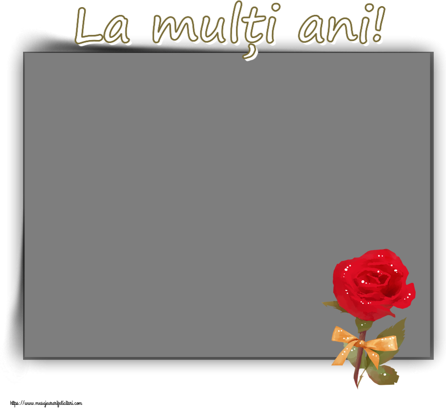 Felicitari personalizate de zi de nastere - La mulți ani! - Rama foto