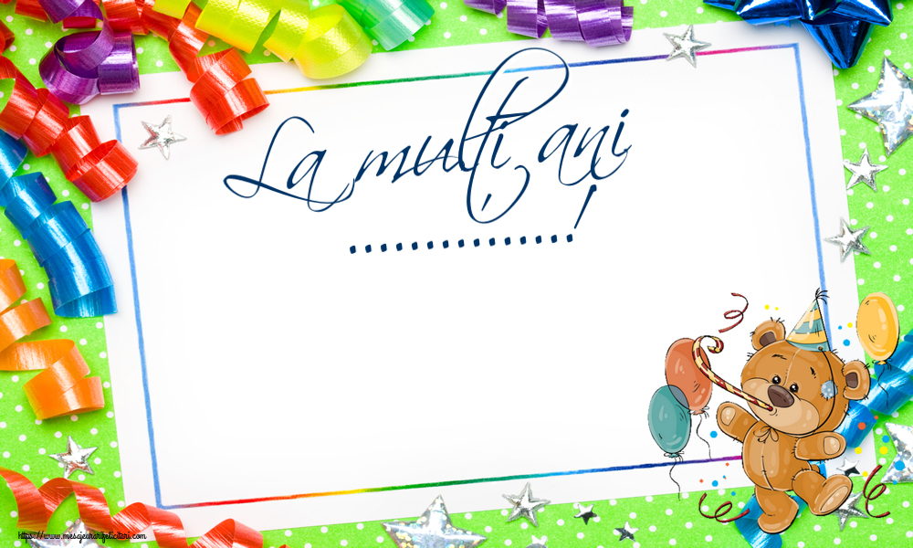 Felicitari personalizate de zi de nastere - La mulți ani ...!
