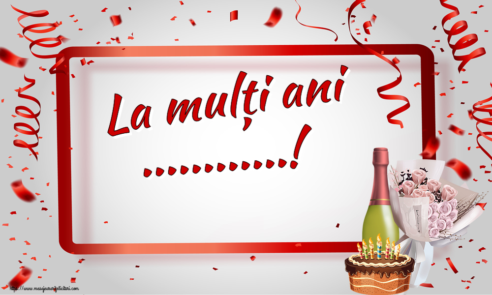 Felicitari personalizate de zi de nastere - La mulți ani ...!