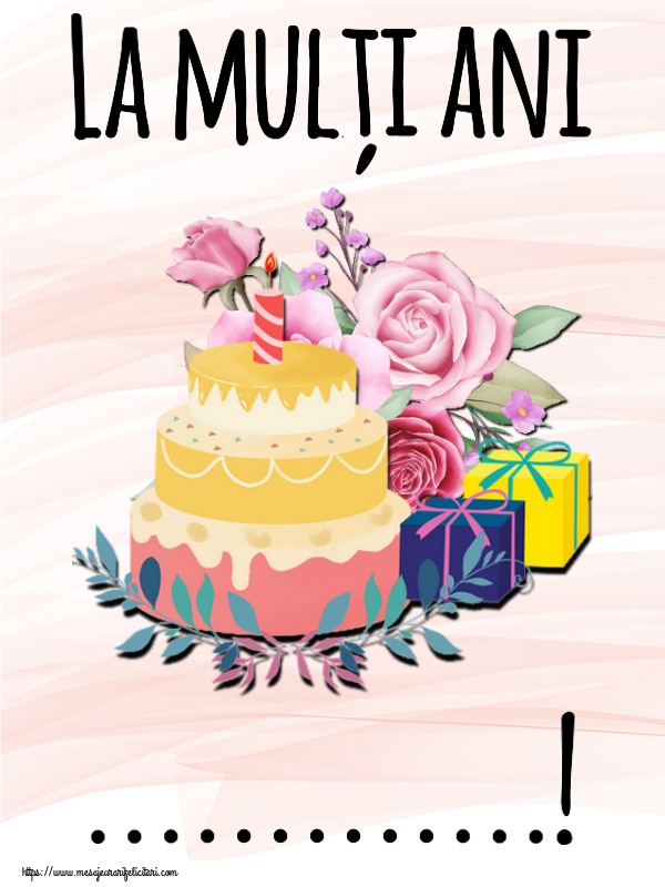 Felicitari personalizate de zi de nastere - La mulți ani ...!