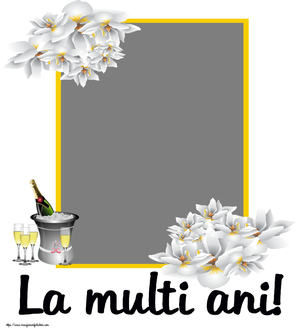 Felicitari personalizate de zi de nastere - La multi ani! - Rama foto