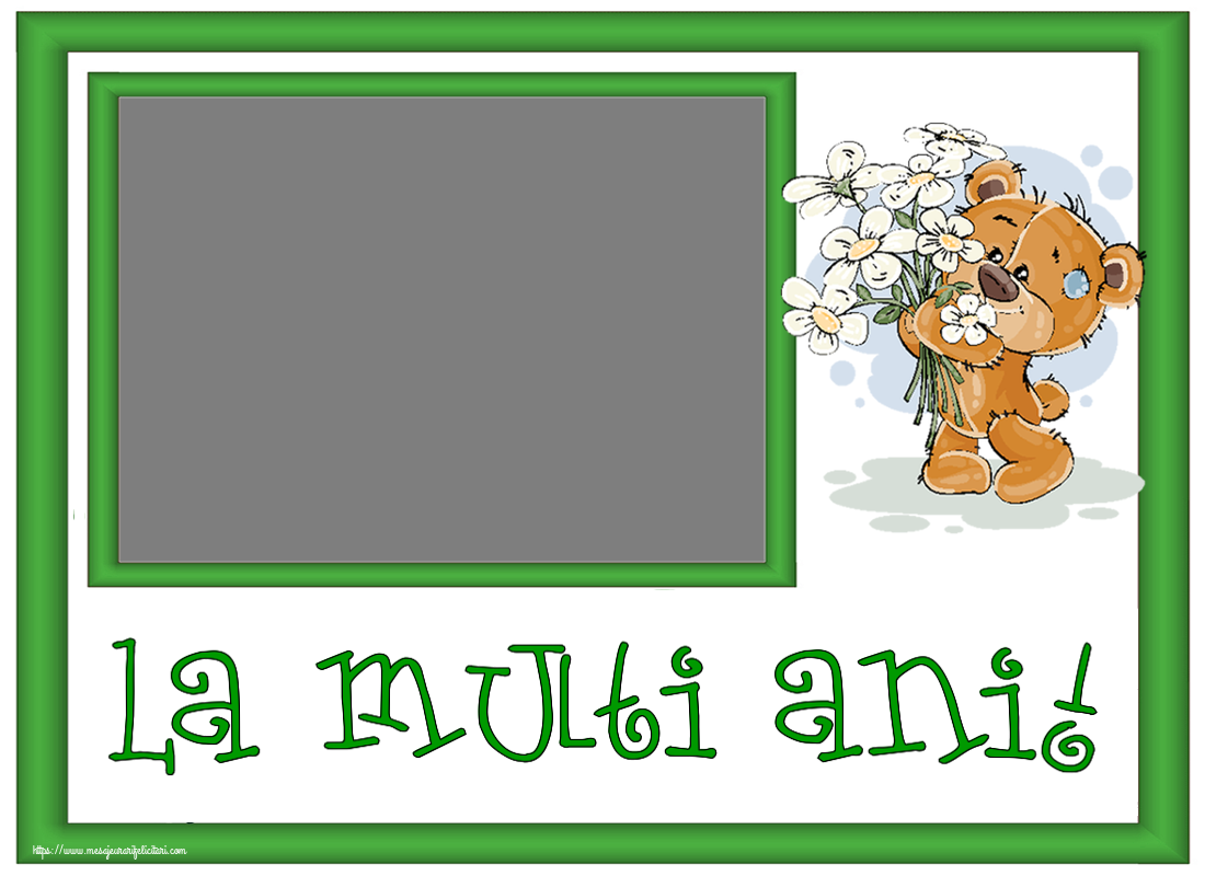 Felicitari personalizate de zi de nastere - La multi ani! - Rama foto