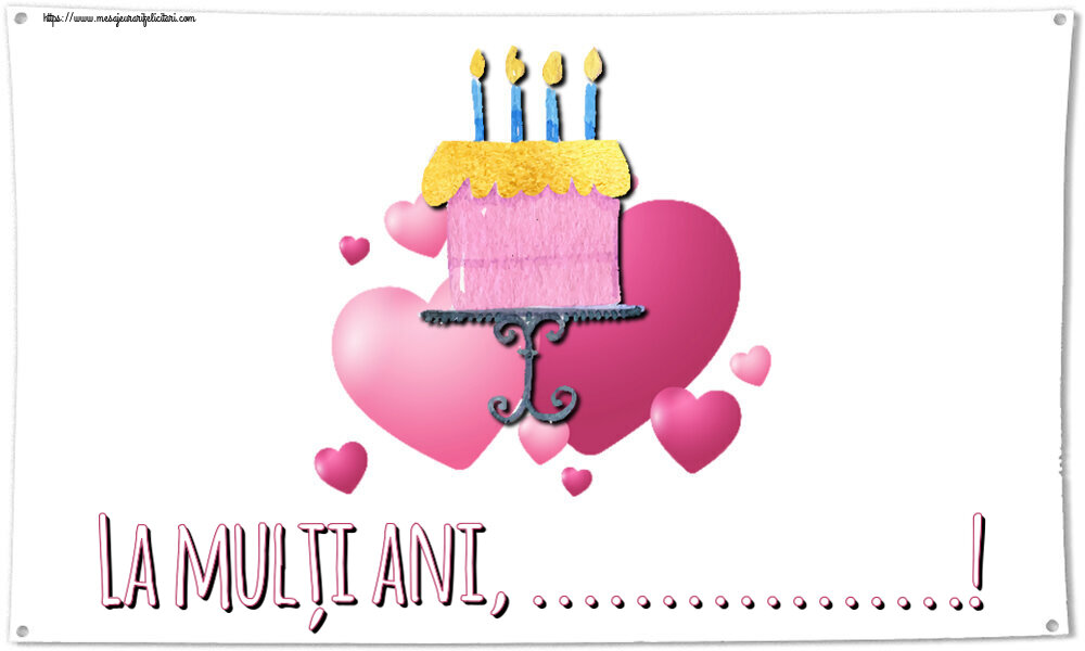 Felicitari personalizate de zi de nastere - La mulți ani, ...!