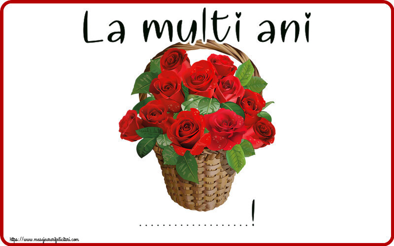 Felicitari personalizate de zi de nastere - La multi ani ...!