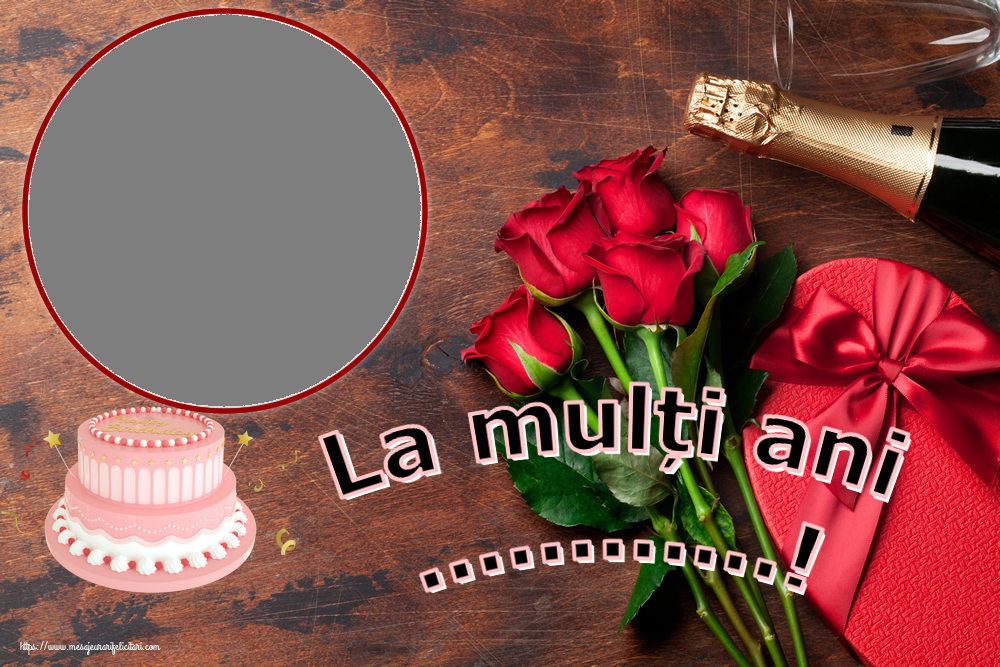 Felicitari personalizate de zi de nastere - La mulți ani ...! - Rama foto