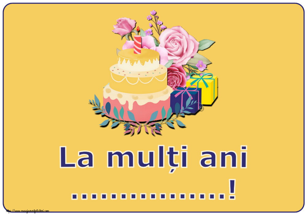 Felicitari personalizate de zi de nastere - La mulți ani ...!