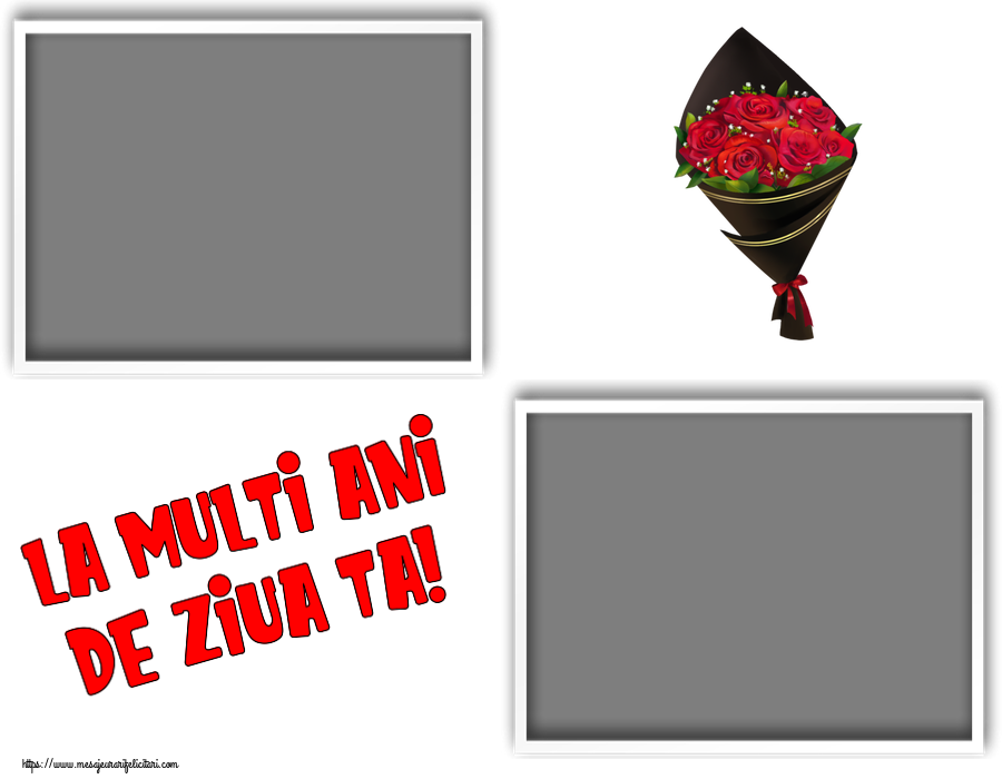 Felicitari personalizate de zi de nastere - La multi ani de ziua ta! - Rama foto