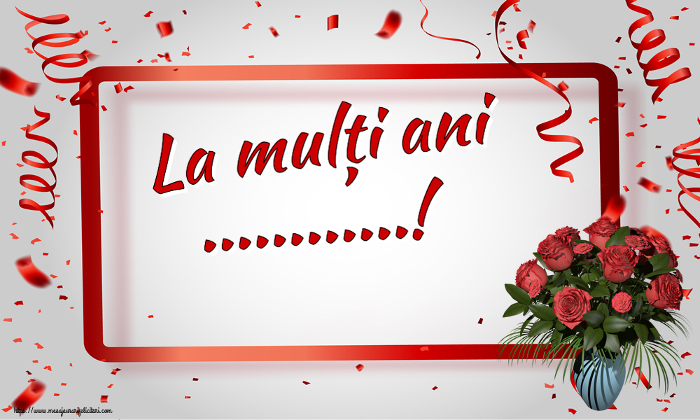 Felicitari personalizate de zi de nastere - La mulți ani ...!
