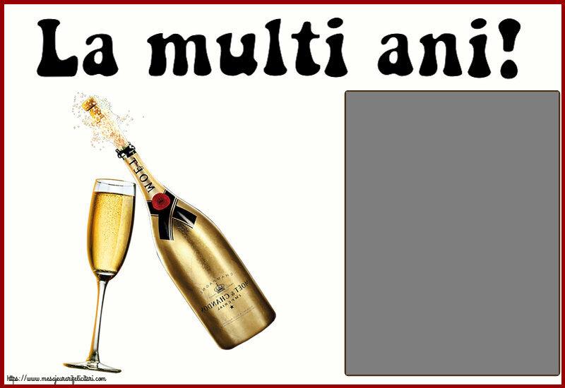 Felicitari personalizate de zi de nastere - La multi ani! - Rama foto