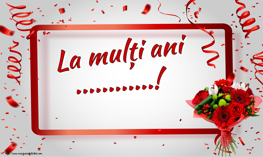 Felicitari personalizate de zi de nastere - La mulți ani ...!