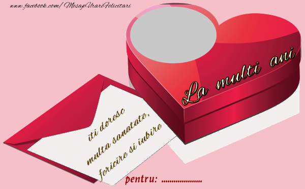 Felicitari personalizate de zi de nastere - La multi ani ...