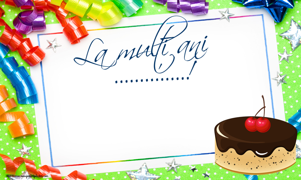 Felicitari personalizate de zi de nastere - La mulți ani ...!