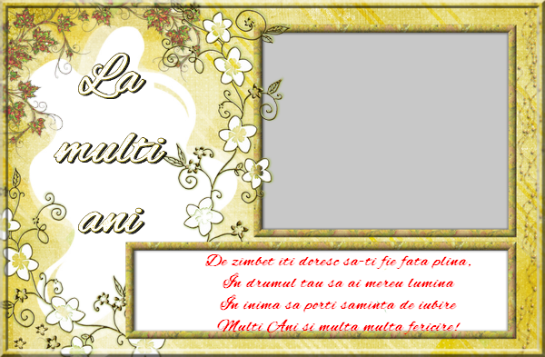 Felicitari personalizate de zi de nastere - La multi ani