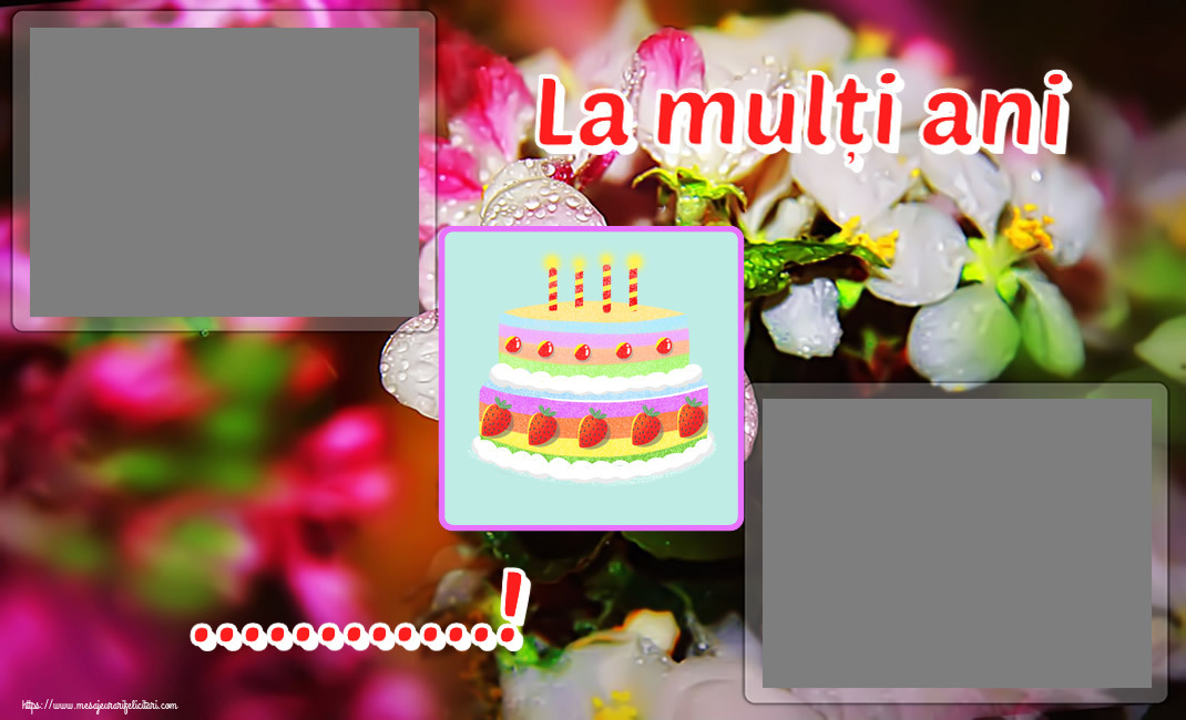 Felicitari personalizate de zi de nastere - La mulți ani ...! - Rama foto
