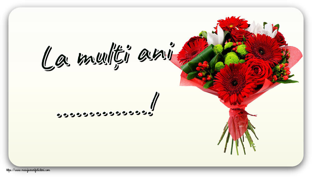 Felicitari personalizate de zi de nastere - La mulți ani ...!
