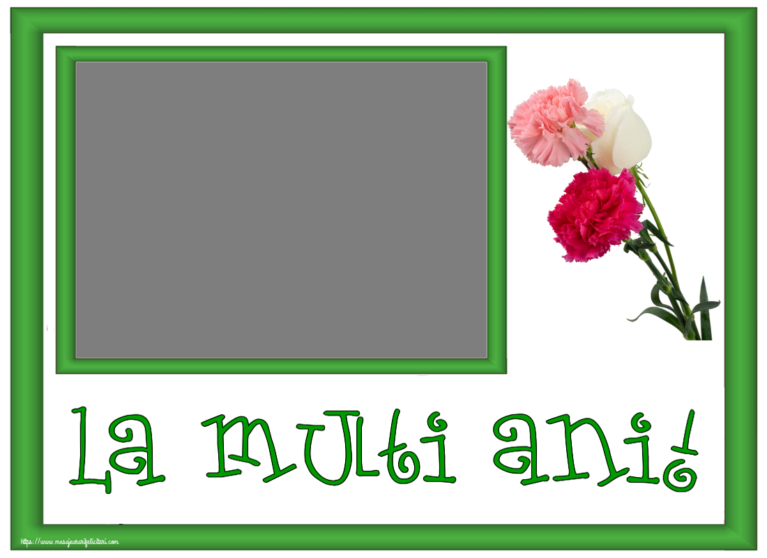 Felicitari personalizate de zi de nastere - La multi ani! - Rama foto