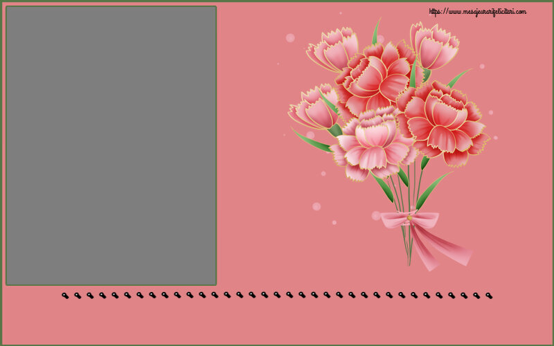 Felicitari personalizate de zi de nastere - Flori & 1 Poza & Ramă Foto & Femei | ... - Rama foto