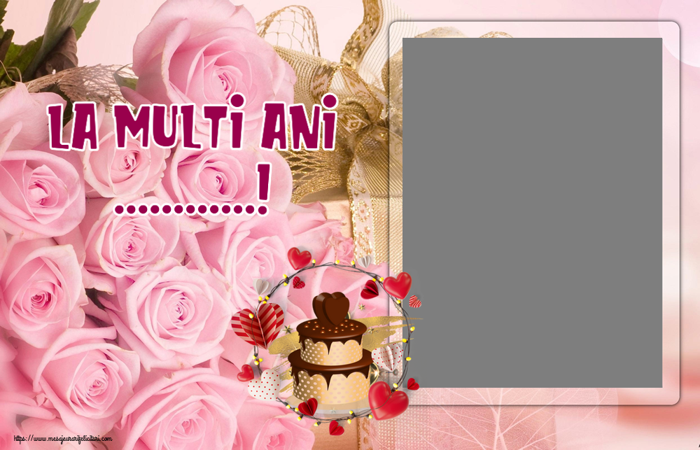 Felicitari personalizate de zi de nastere - La multi ani ...! - Rama foto