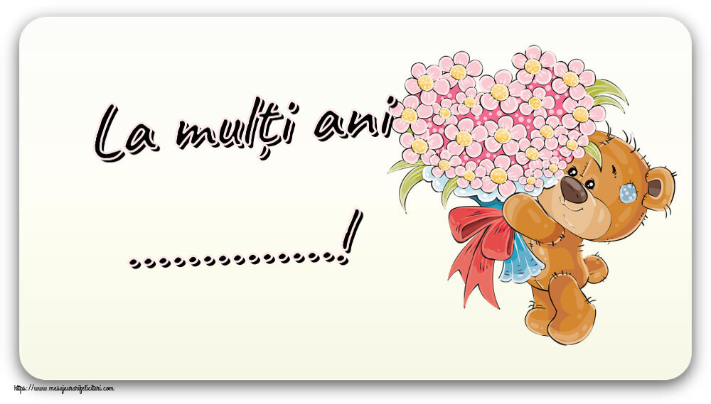 Felicitari personalizate de zi de nastere - La mulți ani ...!