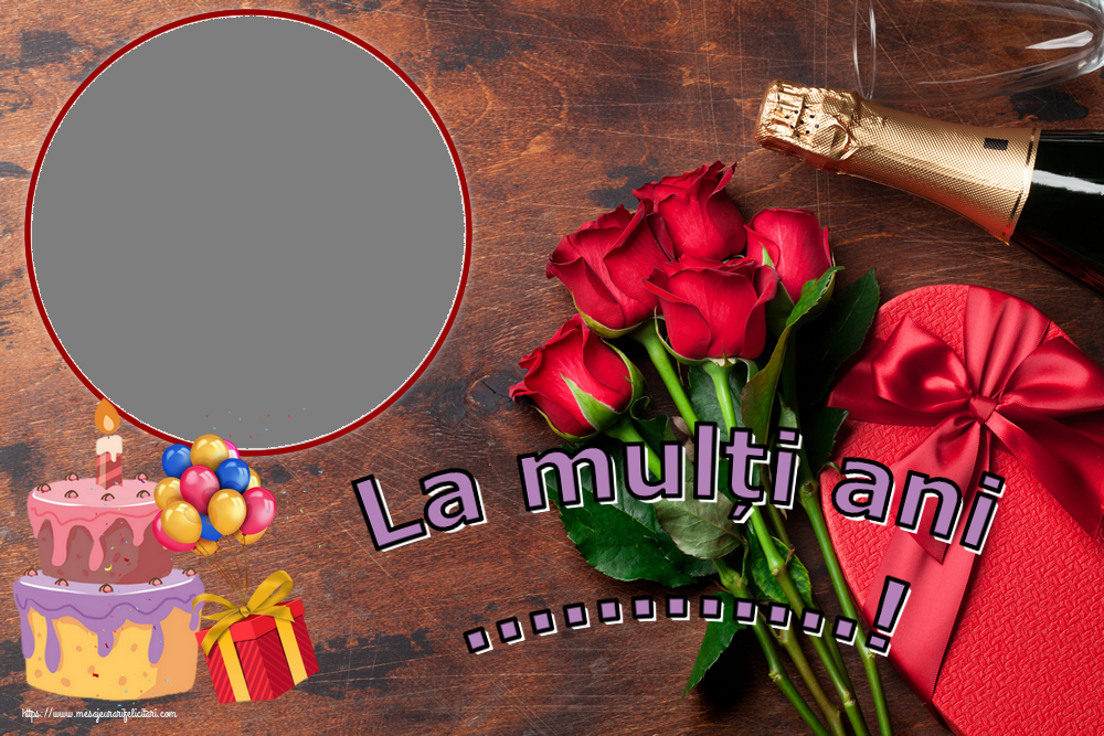 Felicitari personalizate de zi de nastere - La mulți ani ...! - Rama foto