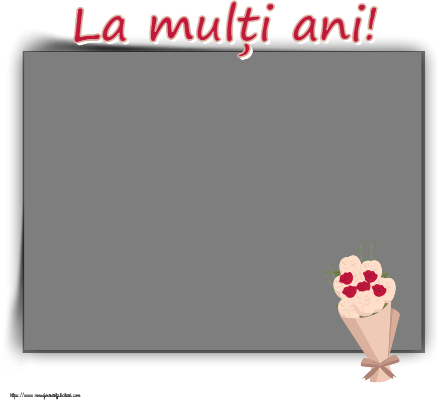 Felicitari personalizate de zi de nastere - La mulți ani! - Rama foto