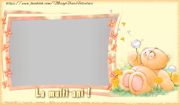 Felicitari personalizate de zi de nastere - La multi ani
