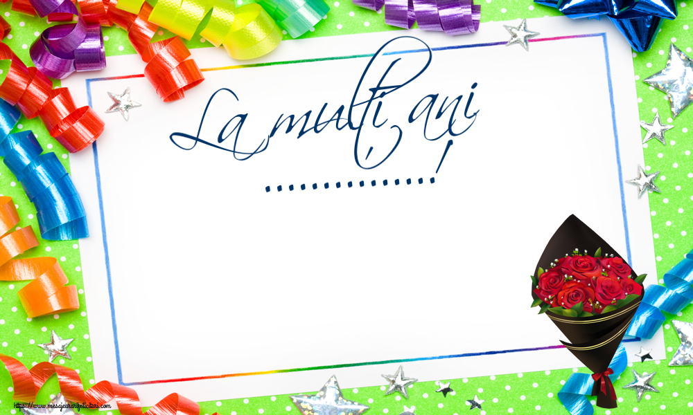 Felicitari personalizate de zi de nastere - La mulți ani ...!