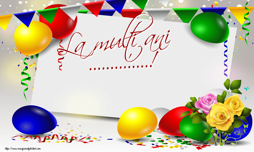 Felicitari personalizate de zi de nastere - La mulți ani ...!