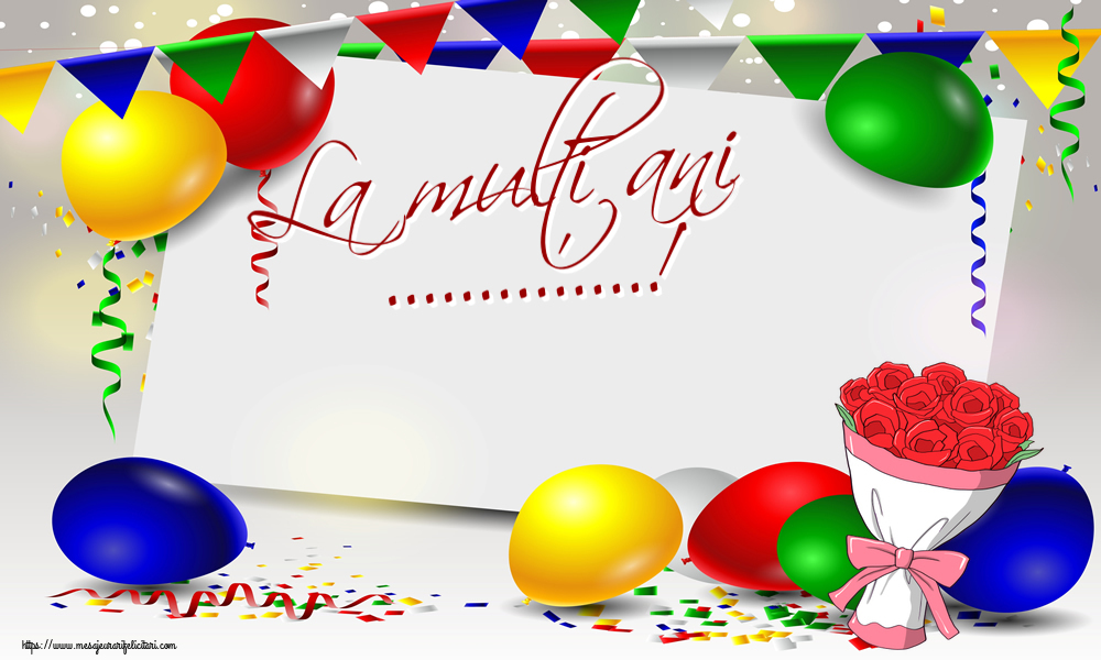 Felicitari personalizate de zi de nastere - La mulți ani ...!