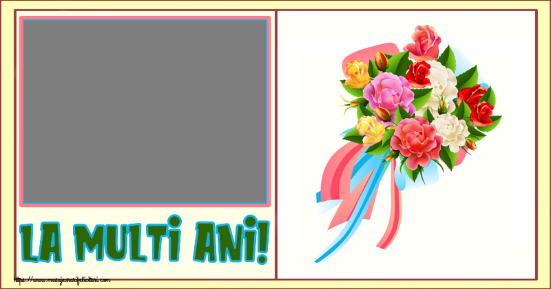 Felicitari personalizate de zi de nastere - La multi ani! - Rama foto