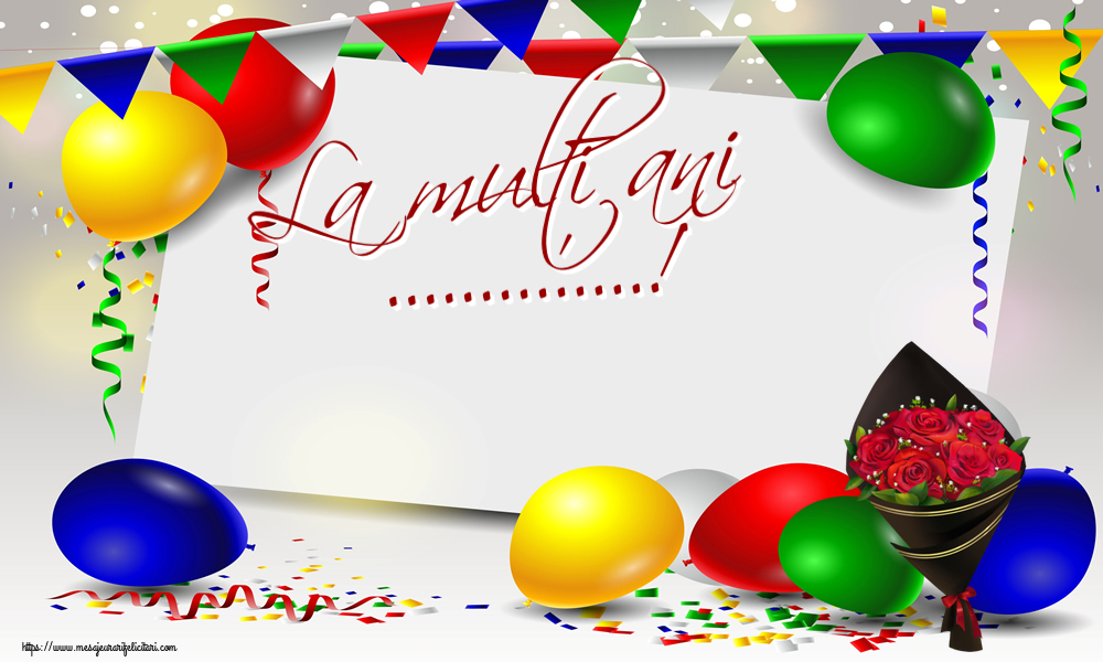 Felicitari personalizate de zi de nastere - La mulți ani ...!