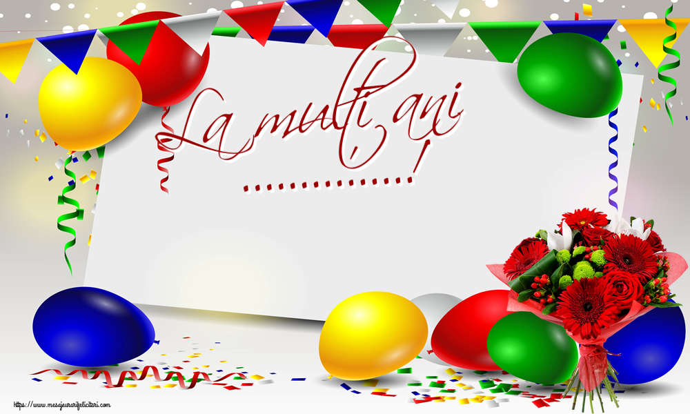 Felicitari personalizate de zi de nastere - La mulți ani ...!