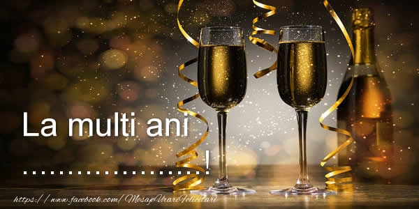 Felicitari personalizate de zi de nastere - Sampanie & Bărbați & Domni | La multi ani ...! - șampanie pentru petrecere