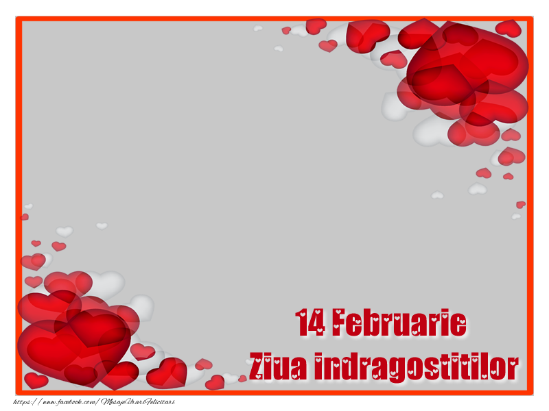 Felicitari personalizate Ziua indragostitilor - ❤️❤️❤️ Inimioare & 1 Poza & Ramă Foto | Portret de 14 Februarie - Ziua indragostitilor!