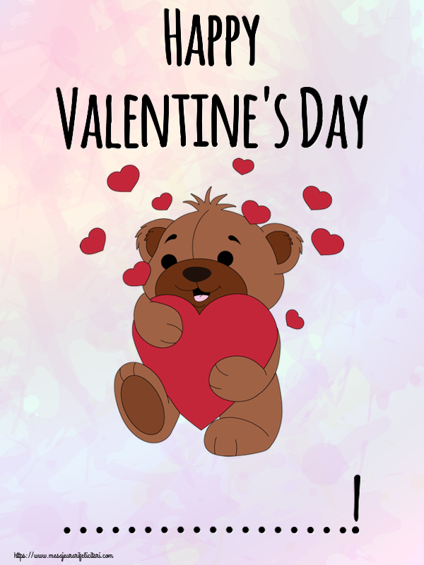 Felicitari personalizate Ziua indragostitilor - Happy Valentine's Day ...!
