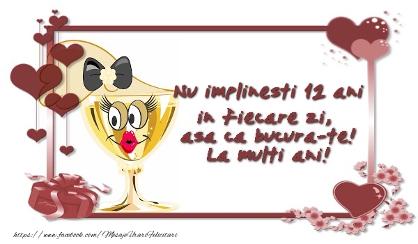 Nu implinesti 12 ani ani in fiecare zi, asa ca bucura-te!