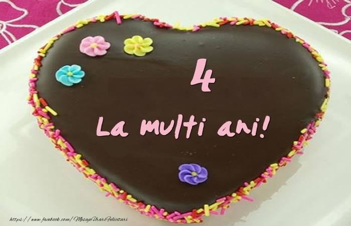 4 ani La multi ani! Tort