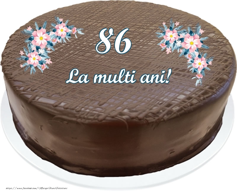 86 ani La multi ani! - Tort