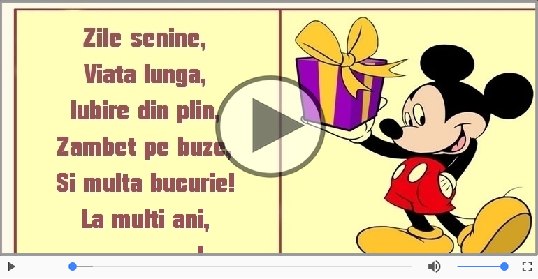 Mickey Mouse - La multi ani!