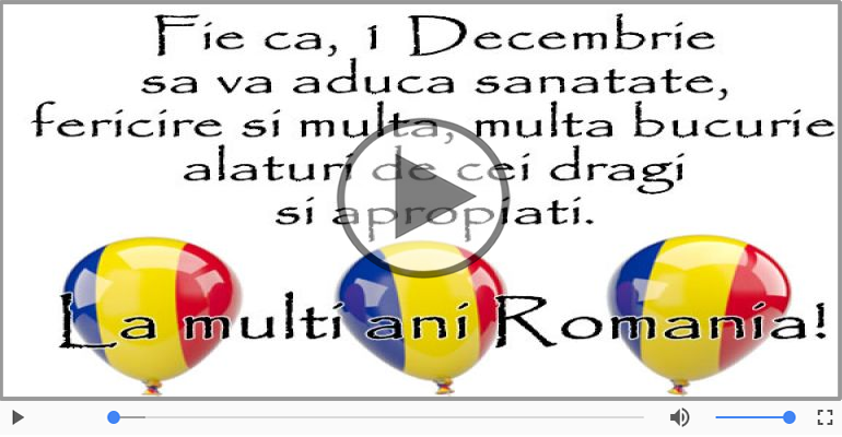 1 Decembrie Fericit!