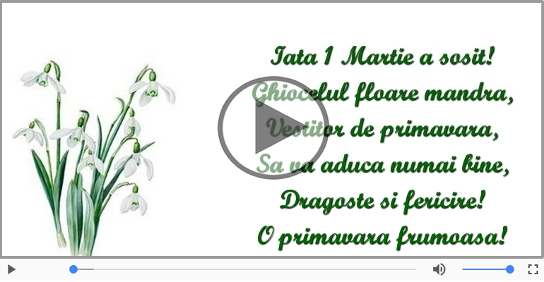 Iata 1 Martie a sosit!