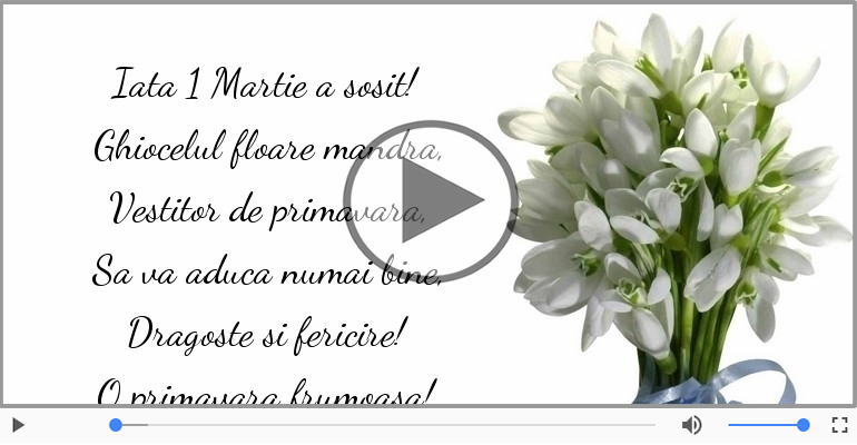 Iata 1 Martie a sosit!
