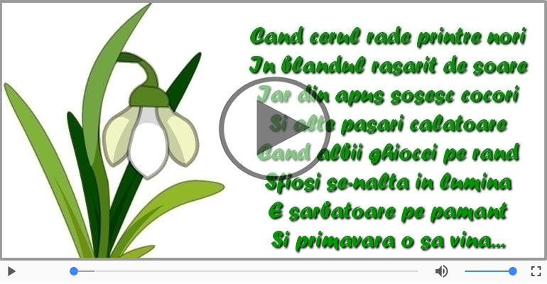 Si primavara o sa vina...